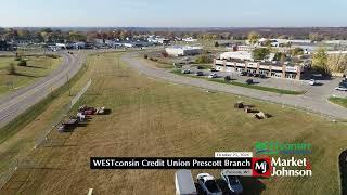 WESTconsin Credit Union Prescott Branch Aerial 10.25.24