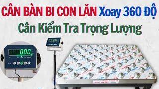 Cân bàn bi con lăn điện tử 300kg 200kg 100kg Xoay 360 độ B19S USA