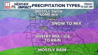 Snow in Atlanta on Friday | What we know and don't know