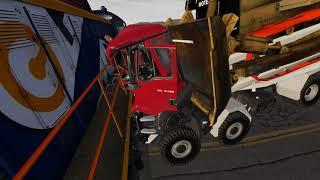 Cars vs Train - BeamNg Drive