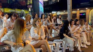 Thailand Bangkok nightlife street scenes. So many pretty ladies!