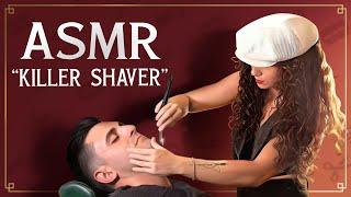 ASMR  LADY BARBER “KILLER SHAVER”