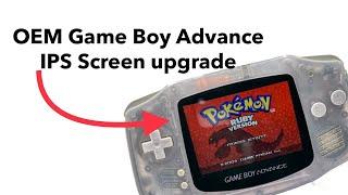 IPS Screen upgrade on OEM Game Boy Advance