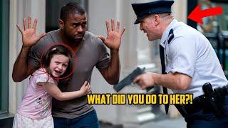 A RACIST officer ATTACKED a BLACK man for KIDNAPPING a WHITE GIRL, but her words REVEALED the TRUTH!