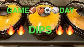 Easy game day dips~dips made easy~simple dips to make at home #eazycookin#easydips