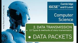 IGCSE Computer Science 2023-25 - (2a) Data Transmission - DATA PACKETS (Video 1)