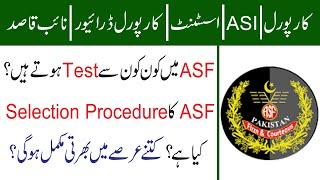 ASF Corporal / ASI / Assistant / Driver Corporal Selection Procedure 2022 ll Jobs Information