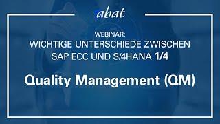 W: Unterschiede zwischen SAP ECC und S/4HANA: Quality Management (QM)