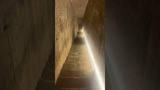 Corridors in Temple of Goddess Hathor in Dendera / ​ Exploring Ancient Egypt  #shorts