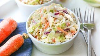 KETO COLESLAW & DRESSING | THE BEST, EASY, LOW CARB COLESLAW RECIPE FOR KETO