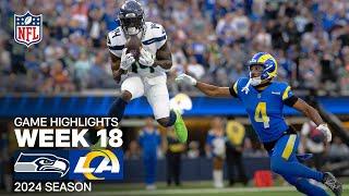 Seattle Seahawks vs. Los Angeles Rams Game Highlights | NFL 2024 Season Week 18