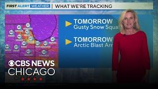 Gusty snow squalls coming Wednesday in Chicago