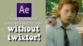 HOW TO MAKE A SMOOTH VELOCITY EDIT *my favourite way*