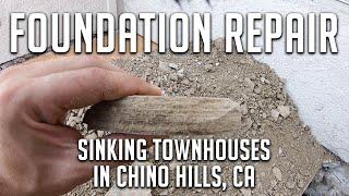 Lifting & Stabilizing Townhouses In Chino Hills, CA - Foundation Repair