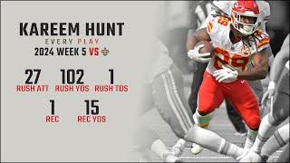 Kareem Hunt Week 5 Replay: Every Run, Target, and Catch vs New Orleans Saints