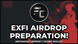 EXFI Airdrop Preparation - MetaMask / Bifrost / D'CENT Wallet (Songbird Network)