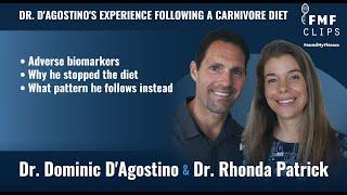 Dr. Dominic D'agostino's experience following a carnivore diet  | Dominic D'Agostino