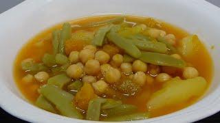 Guiso de Garbanzos con Verduras | Comida Sana  Sin Grasas