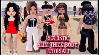 NEW REALISTIC SLIM THICK BODY TUTORIAL BERRY AVE ROBLOX