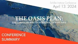 Urgent Call for Peace Through Development: The Oasis Plan