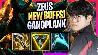 ZEUS TRIES GANGPLANK WITH NEW BUFFS! - T1 Zeus Plays Gangplank TOP vs Kennen! | Season 2024