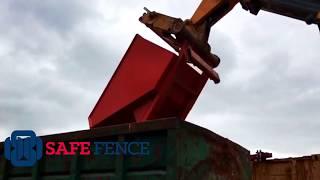 Auto Tele Tipping Skip | Safe Fence Ltd