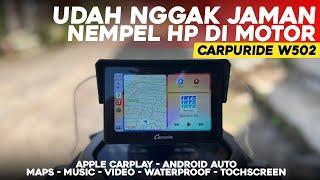 HOBI TOURING WAJIB PUNYA!! Review Head Unit Tapi Buat Motor || Carpuride W502