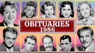 Famous Faces Who Passed Away in 1986 Part 01 OBITUARIES TV