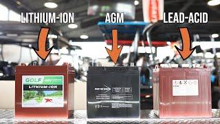 Lithium Ion vs. AGM vs. Lead Acid Batteries | Dean Team Golf Carts