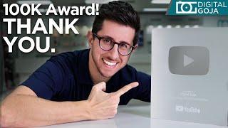 Silver Play Button Unboxing! | 100k Subscribers YouTube Award
