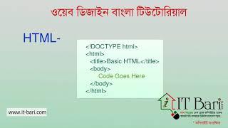 01  What is HTML and CSS  IT Bari com   Web Design Bangla Video Tutorial