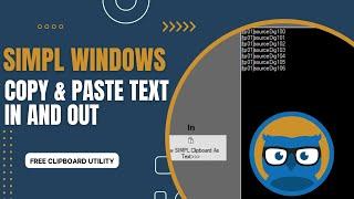 SIMPL Windows Clipboard Utility - Copy and Paste Text In and Out of SIMPL