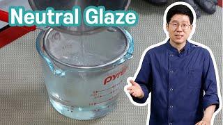 How to make a shiny glossy glaze | Neutral mirror glaze | Pastry 101