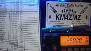 Ham radio contacts on 2 meters