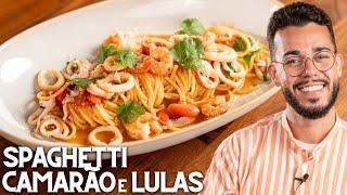 SPAGHETTI com CAMARÃO e LULAS