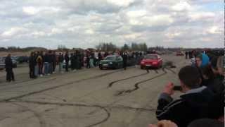 Audi 80 B4 1.9 TDI vs Audi A3 1.9 TDI (Drag Race 14.04.2012, Jēkabpils)