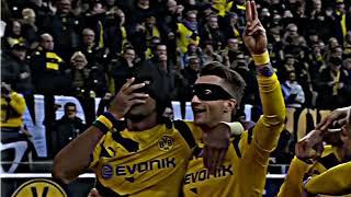 Aubameyang and Reus Celebration Batman & Robin | 4K free clip