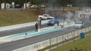 Chris makes a pass at the CG8CC Winter Track Day