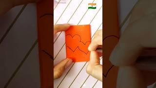 ️️ Paper chain for board decoration craft ideas  | Tricolor Bulletin board decoration #papercrafts