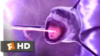 The Last Sharknado: It's About Time (2018) - Laser Shark vs. RoboShark Scene (10/10) | Movieclips