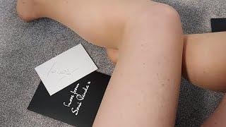 crossdresser Leah reviews Soni Panda X seamless tights - wearing a new dress (comments now off)