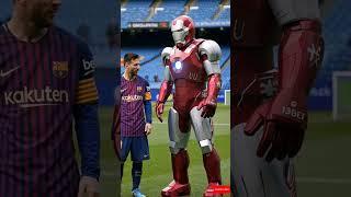 Messi And Ironman #football #footballshorts #gym #keşfet #messi #youtube #shorts #ronaldo