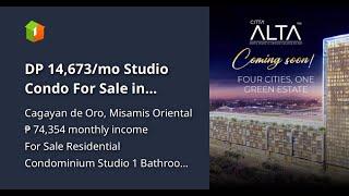 DP 14,673/mo Studio Condo For Sale in Uptown, Cagayan de Oro Mis. Or.