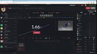 CSGO gambling Crash jackpot hunt on wtfskins.com . Best strategy for hunting jackpot