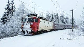 Trenuri prin ninsoare in Mestecanis / Winter Trains in Mestecanis (Bucovina - Romania)