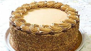 Бисквитный торт " ТАВРИЧЕСКИЙ" с безе и кремом " ТАВРИДА". /Cake with meringue.