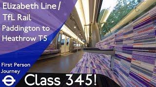 Elizabeth Line (TfL Rail) First Person Journey - Paddington to Heathrow Terminal 5