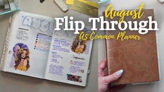 August in my A5 Sterling Ink Common Planner | 2024 Planner Flip Through