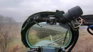 Ukraine - XX.11.2022. POV Of Ukrainian MI-24 Launching Rockets Towards Russian Positions.