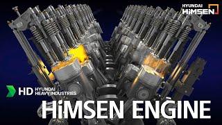 3D Animation of Industrial Diesel Engine (Hyundai HIMSEN)